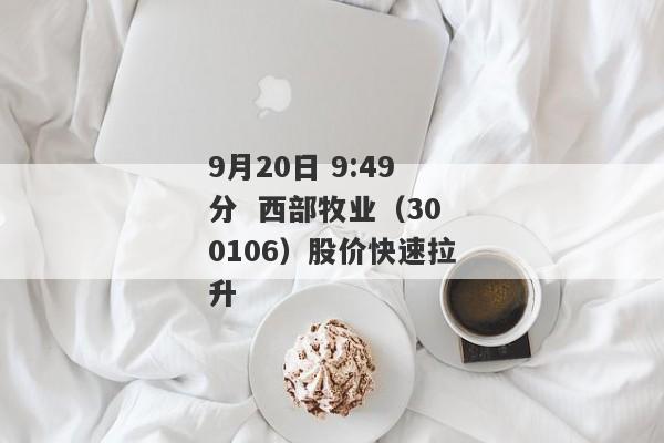 9月20日 9:49分  西部牧业（300106）股价快速拉升