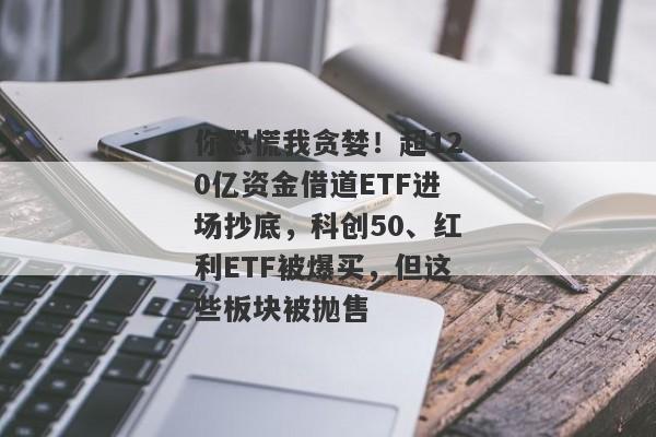 你恐慌我贪婪！超120亿资金借道ETF进场抄底，科创50、红利ETF被爆买，但这些板块被抛售