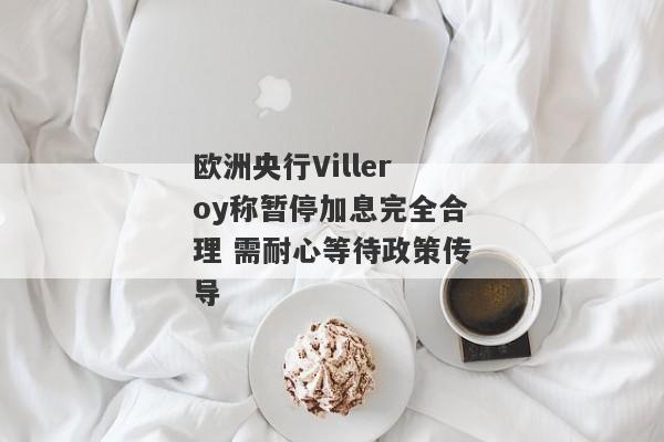 欧洲央行Villeroy称暂停加息完全合理 需耐心等待政策传导