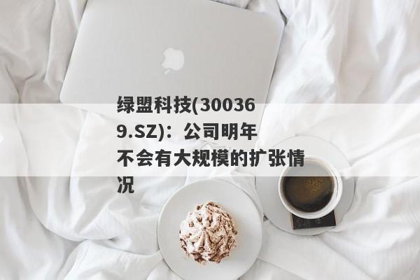 绿盟科技(300369.SZ)：公司明年不会有大规模的扩张情况