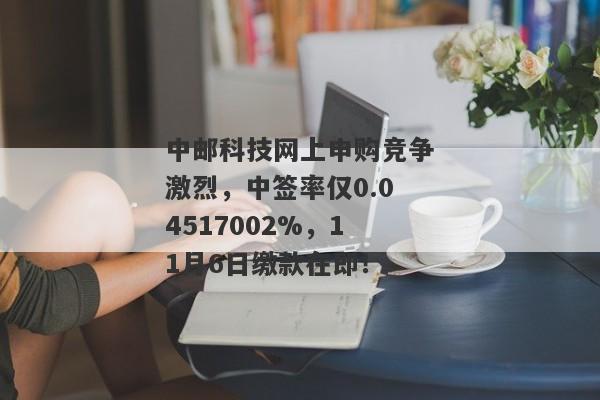 中邮科技网上申购竞争激烈，中签率仅0.04517002%，11月6日缴款在即！