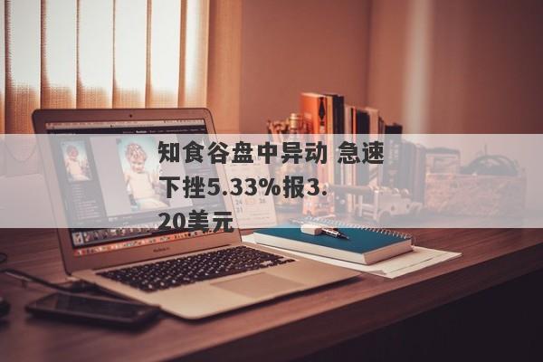 知食谷盘中异动 急速下挫5.33%报3.20美元