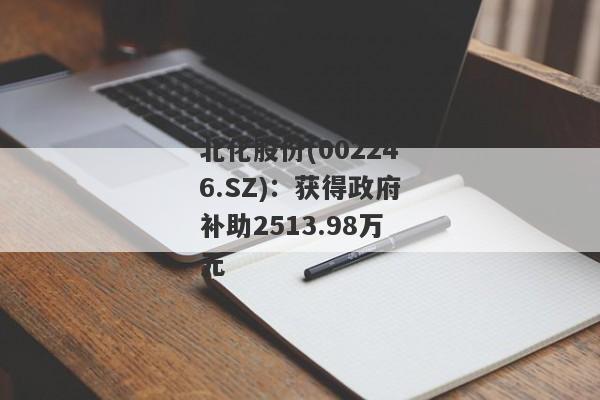 北化股份(002246.SZ)：获得政府补助2513.98万元