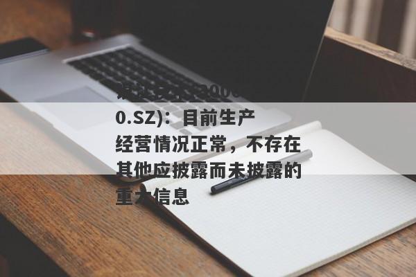 银江技术(300020.SZ)：目前生产经营情况正常，不存在其他应披露而未披露的重大信息