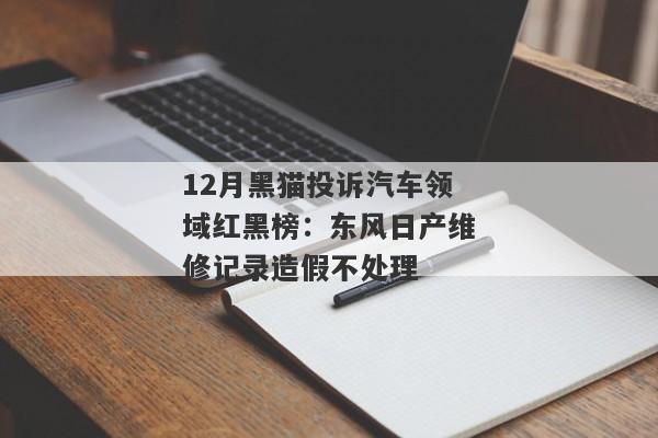 12月黑猫投诉汽车领域红黑榜：东风日产维修记录造假不处理