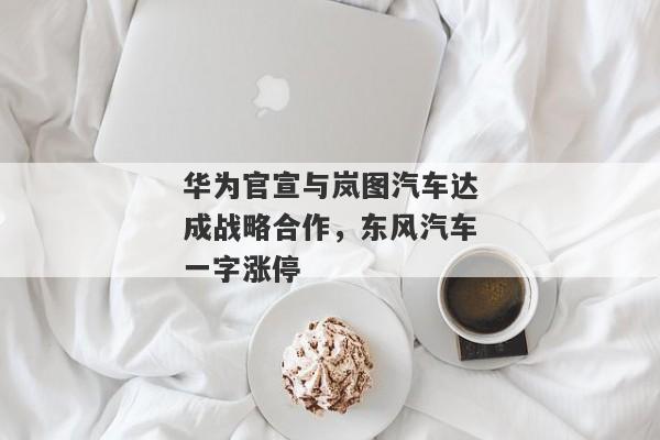 华为官宣与岚图汽车达成战略合作，东风汽车一字涨停