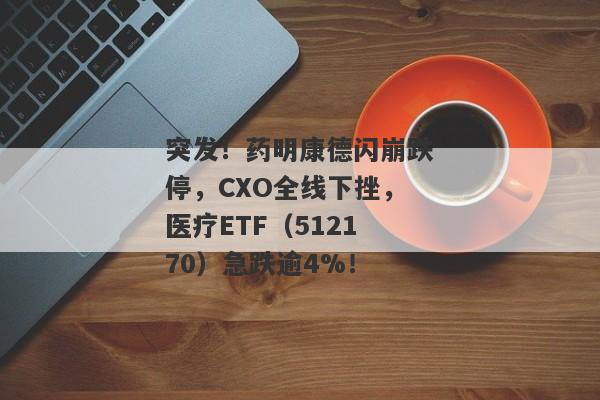 突发！药明康德闪崩跌停，CXO全线下挫，医疗ETF（512170）急跌逾4%！