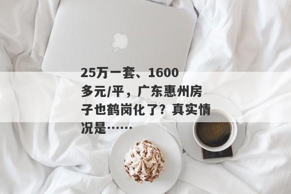 25万一套、1600多元/平，广东惠州房子也鹤岗化了？真实情况是……