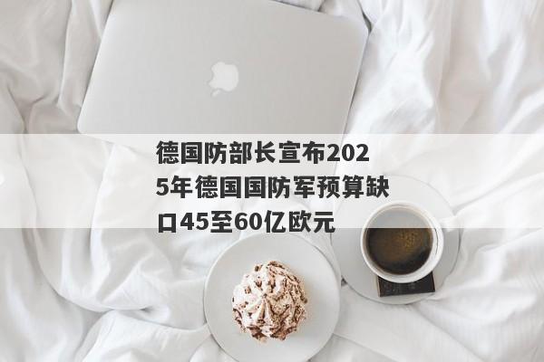 德国防部长宣布2025年德国国防军预算缺口45至60亿欧元