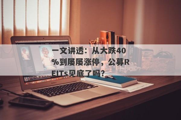 一文讲透：从大跌40%到屡屡涨停，公募REITs见底了吗？