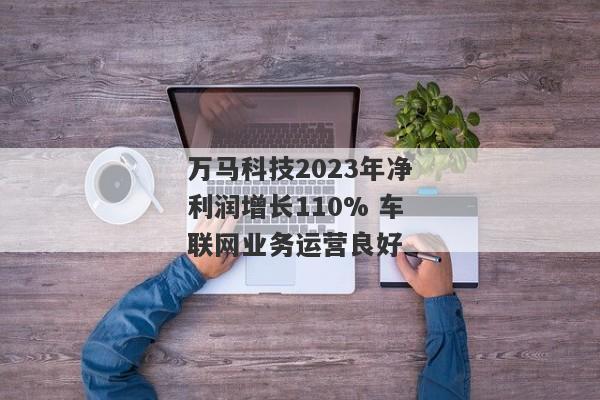 万马科技2023年净利润增长110% 车联网业务运营良好